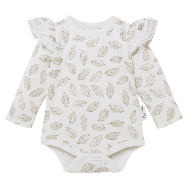 Aster & Oak Leaf Drop Aop Onesie
