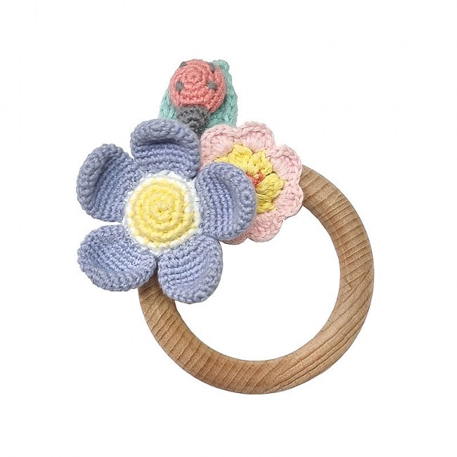 Albetta Bloom Crochet Teething Ring