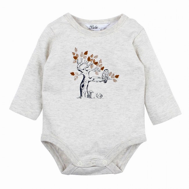 Bébé Xander Oatmeal Bodysuit