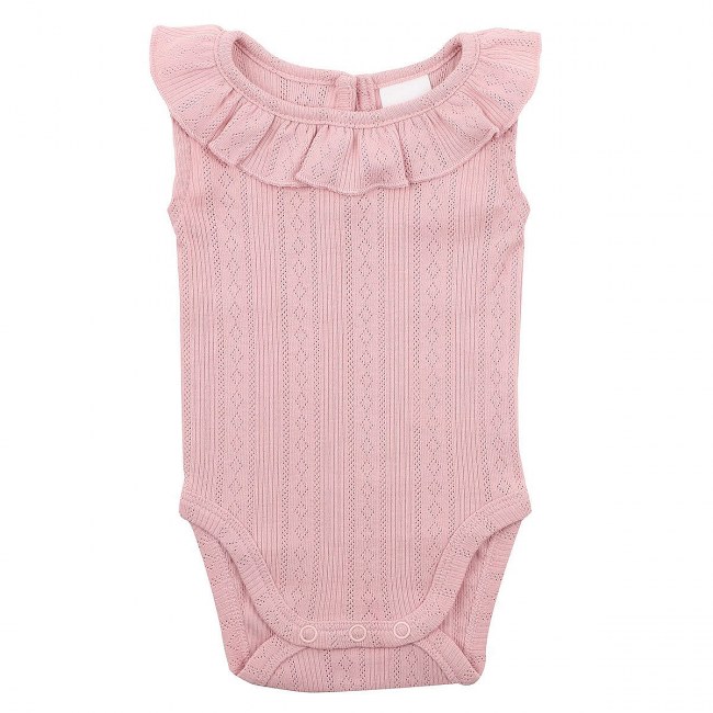 Bébé Dusky Pink Sleeveless Bodysuit