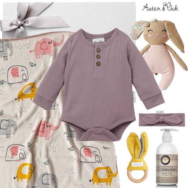 Aster & Oak Elderberry Baby Hamper