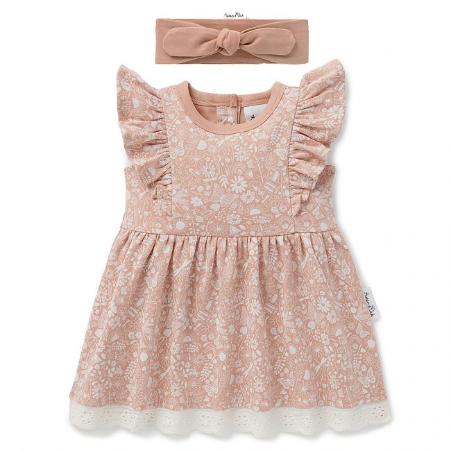 Aster & Oak Ditzy Floral Ruffle & Headband