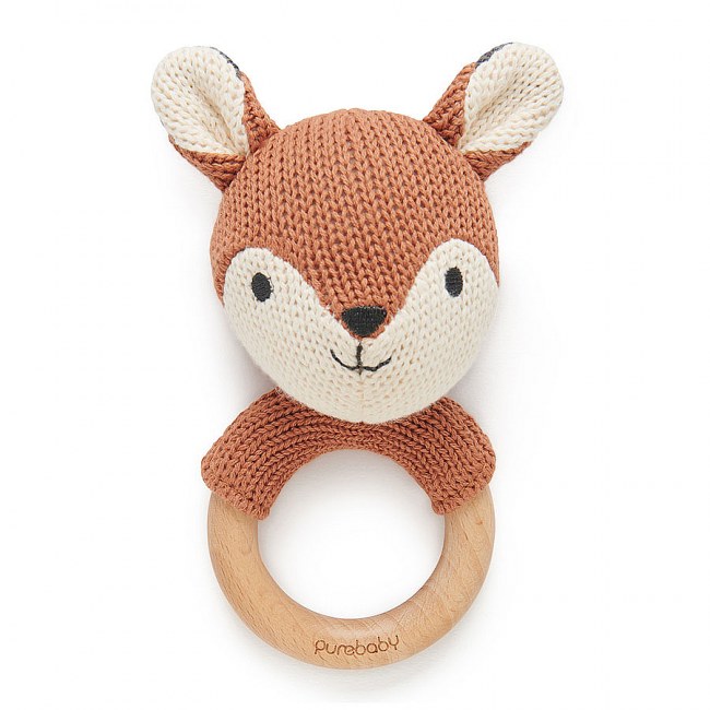 Purebaby Fox Rattle