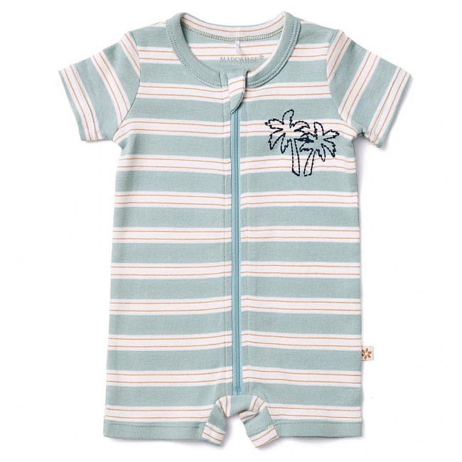 Marquise Endless Summer Striped Zip Romper