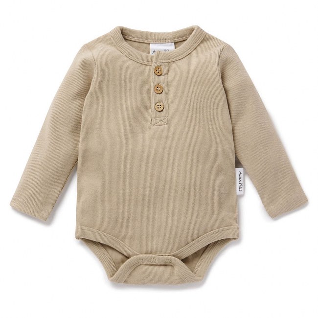 Aster & Oak Hazelnut Rib Bodysuit