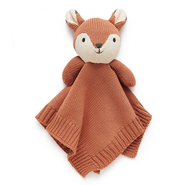Purebaby Knitted Fox Comforter