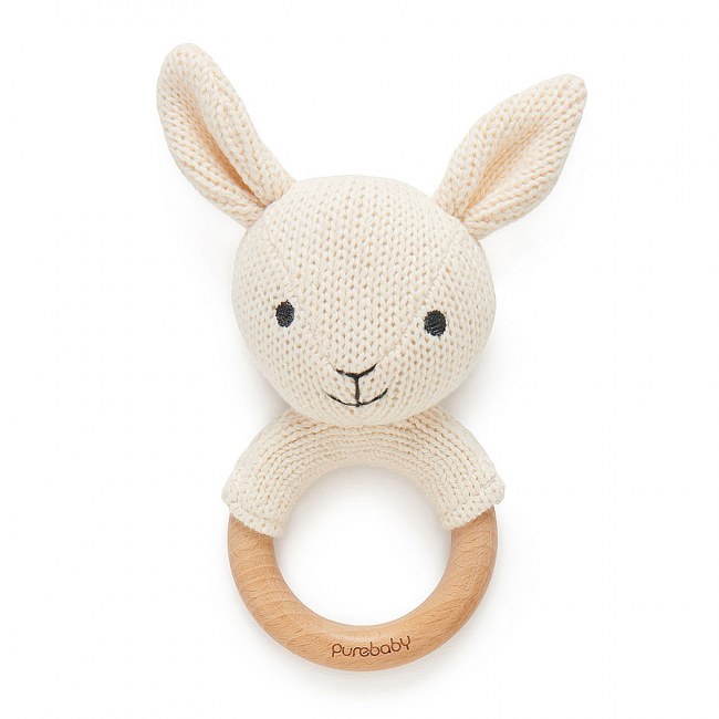 Purebaby Rabbit Rattle