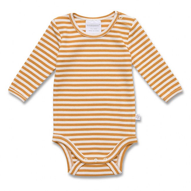 Marquise Mustard Stripe Bodysuit