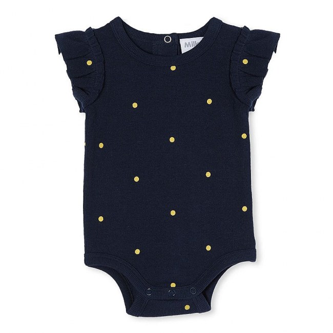 Milky Navy Spot Bubbysuit