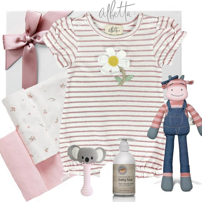 Albetta Newborn Hamper for a Girl