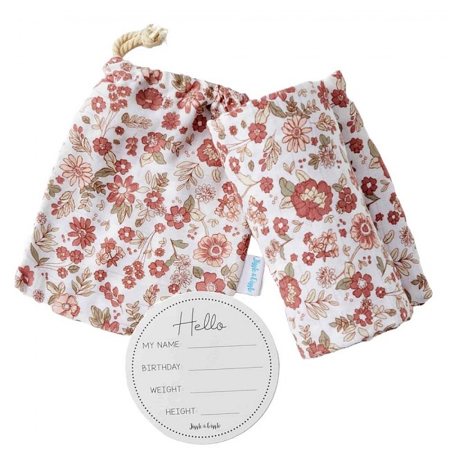 Juliet Muslin Wrap & Arrival Card