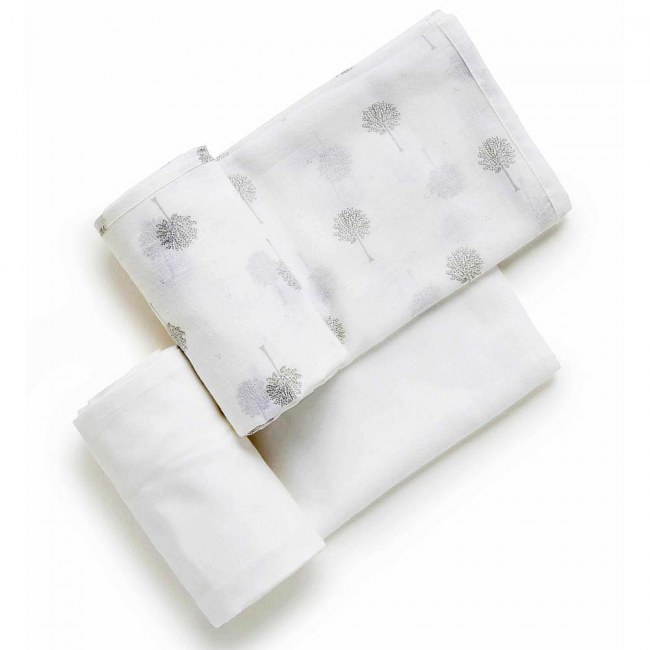 Purebaby 2 Pack Grey Tree