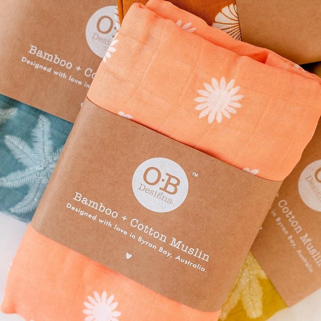 OB Designs Peach Muslin Wrap