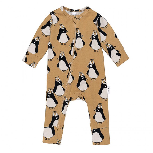 Huxbaby Cool Penguin Zip Romper