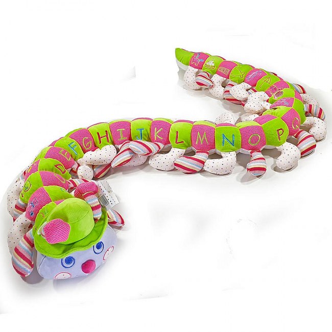 colourful spotted alphabet caterpillar for a girl my