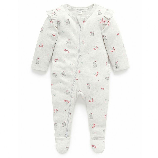 Purebaby Tiny Bunny Growsuit