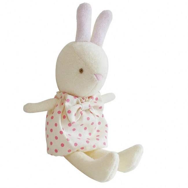 Alimrose Baby Benny Bunny Pink Spots