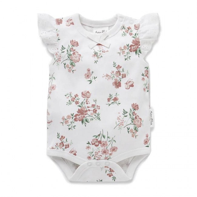 Aster & Oak Primrose Lace Onesie