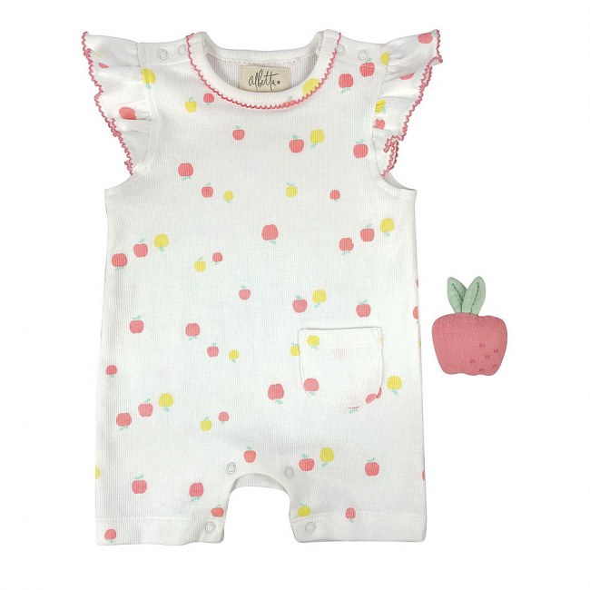 Albetta Petites Pommes Romper with Rattle