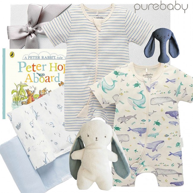 Purebaby Seaside Newborn Giftset