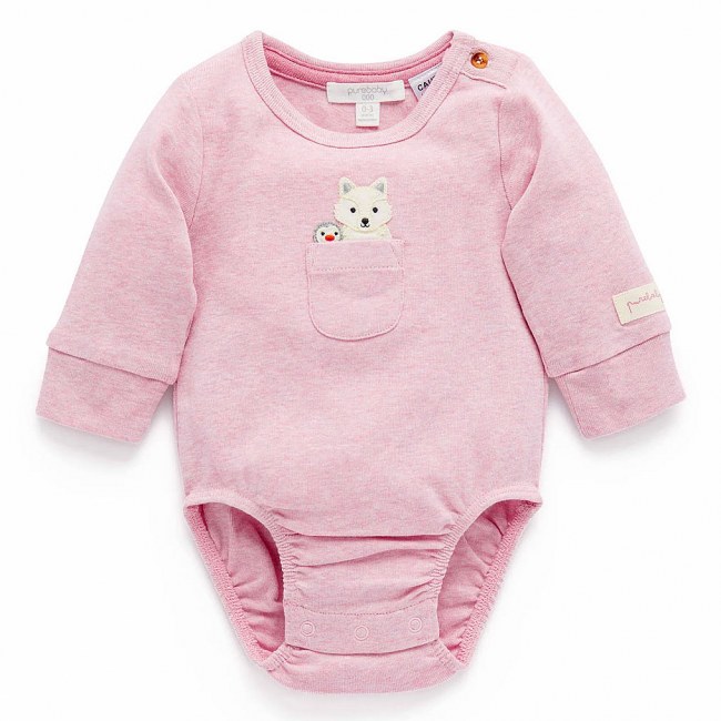 Purebaby Snow Friends Bodysuit