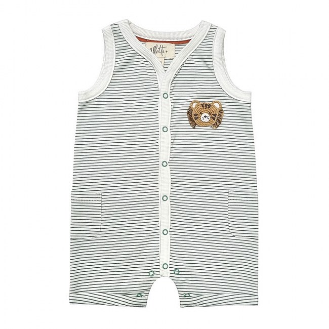 Albetta Mini Crochet Tommy Tiger Tank Romper