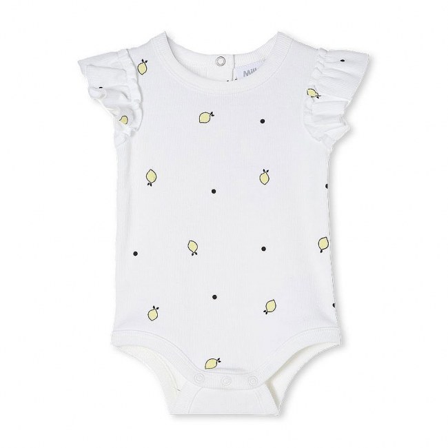 Milky White Rib Bubbysuit