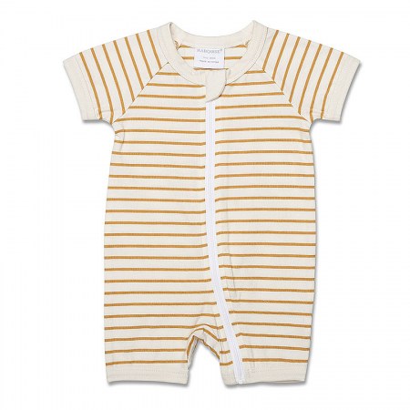 Marquise Mustard Stripe Zipsuit