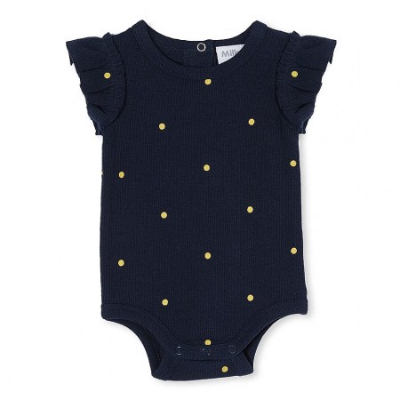Milky Navy Spot Bubbysuit