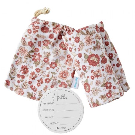 Juliet Muslin Wrap & Arrival Card