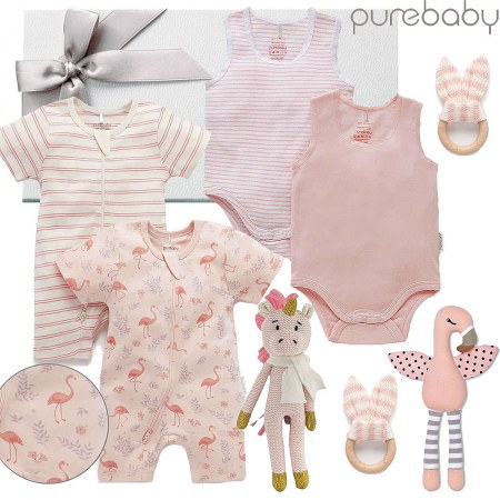 Purebaby Twin Girl Gift Set