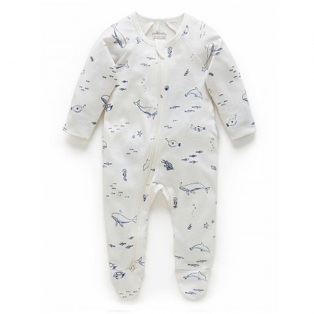 Purebaby Ocean Themed Growsuit