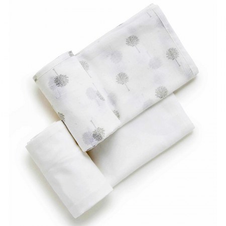 Purebaby 2 Pack Grey Tree
