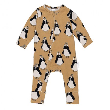 Huxbaby Cool Penguin Zip Romper