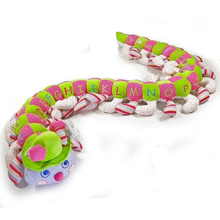 Colourful Spotted Alphabet Caterpillar for a Girl