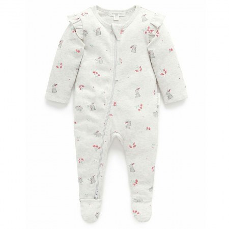 Purebaby Tiny Bunny Growsuit