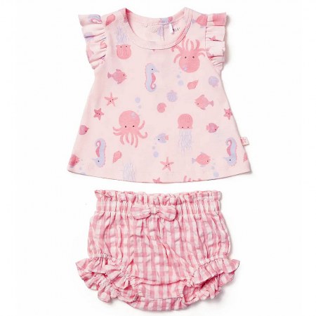 Marquise Seascape Top & Woven Bloomer Set