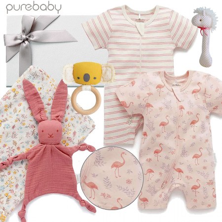 Purebaby Baby Girl Hamper