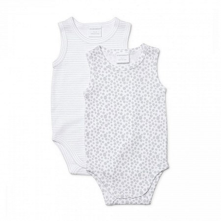 Marquise Unisex Sleeveless Bodysuits Grey