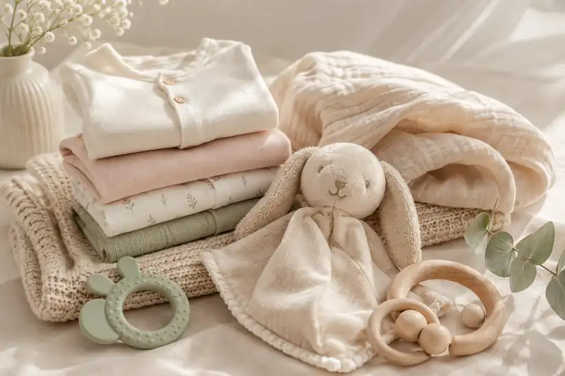 Soft, baby-safe materials used in My Baby Gifts products