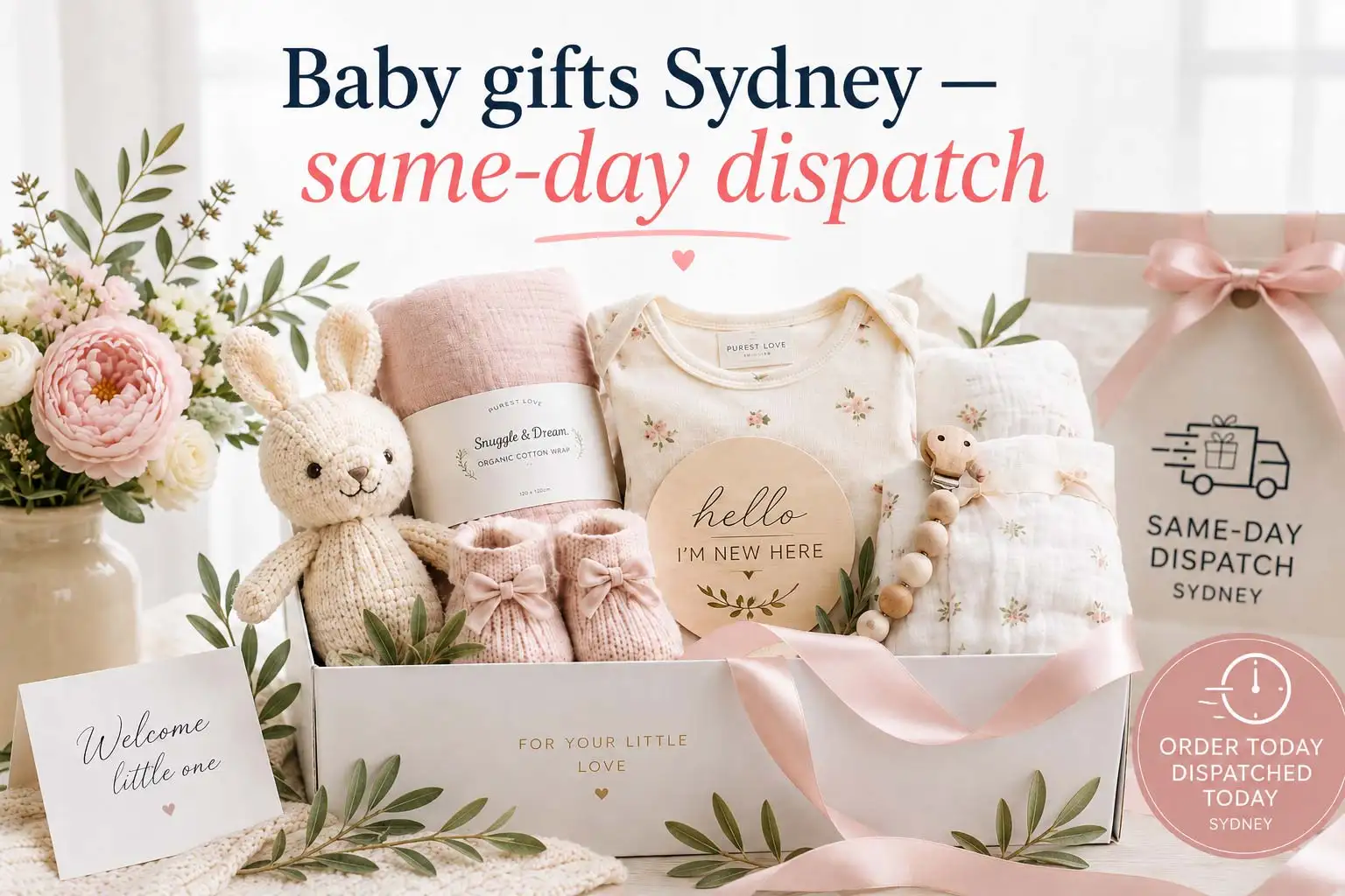 Baby gift hamper delivered express across Sydney